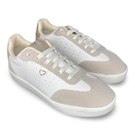 Tenis latte oro pin corazón dama zizu´s M4440